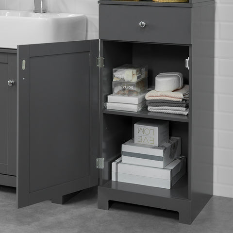 Tall Bathroom Cabinet with 3 Shelves, BZR17-DG
