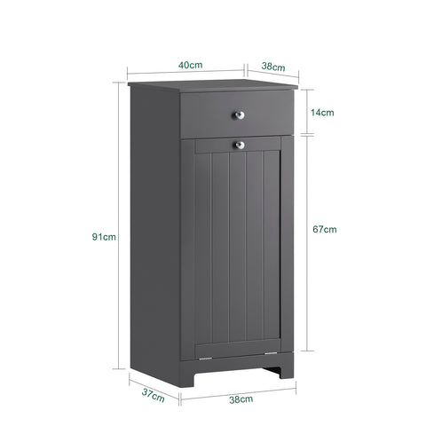 Bathroom Laundry Basket Storage Cabinet, BZR21-DG