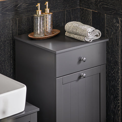 Bathroom Laundry Basket Storage Cabinet, BZR21-DG