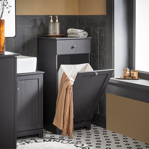 Bathroom Laundry Basket Storage Cabinet, BZR21-DG