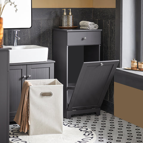 Bathroom Laundry Basket Storage Cabinet, BZR21-DG