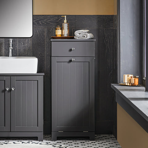 Bathroom Laundry Basket Storage Cabinet, BZR21-DG