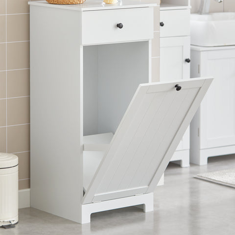 Bathroom Laundry Basket Storage Cabinet, BZR21-W