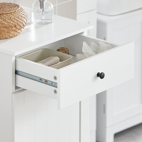 Bathroom Laundry Basket Storage Cabinet, BZR21-W