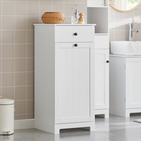 Bathroom Laundry Basket Storage Cabinet, BZR21-W