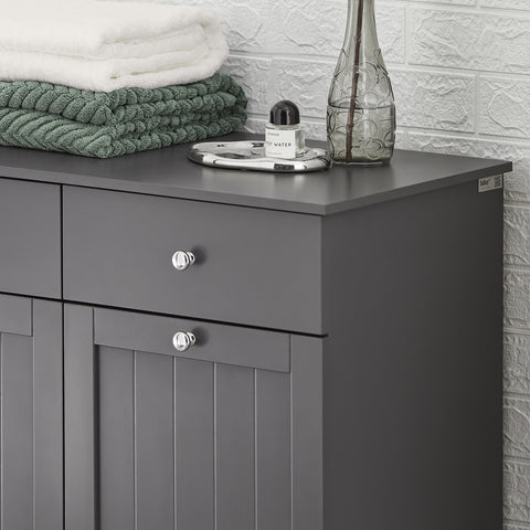 2 Drawers 2 Doors Laundry Cabinet Laundry Hamper, BZR33-DG