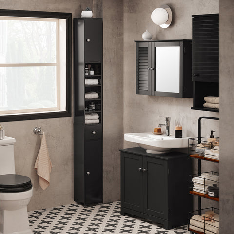 Bathroom Cabinet Bathroom Tall Cabinet, BZR34-SCH