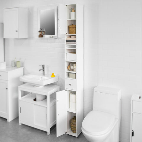 Bathroom Cabinet Bathroom Tall Cabinet, BZR34-W