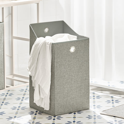 2 Hampers Laundry Cabinet Laundry Chest, BZR57-W