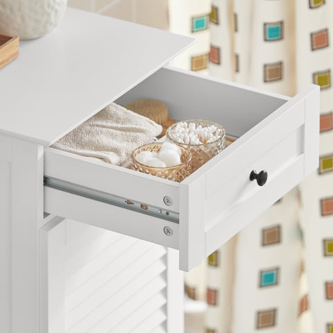 Bathroom Laundry Basket Storage Cabinet, BZR73-W