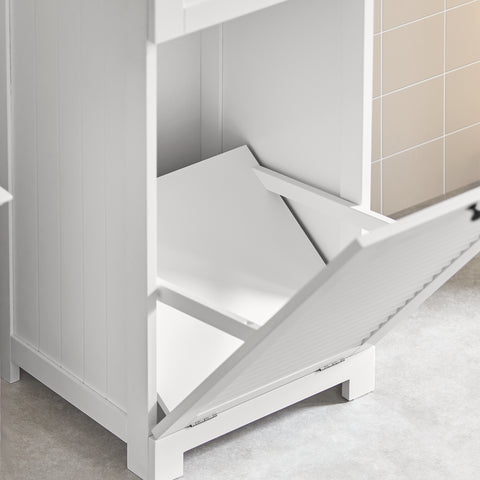 Bathroom Laundry Basket Storage Cabinet, BZR73-W