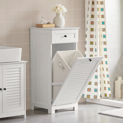Bathroom Laundry Basket Storage Cabinet, BZR73-W