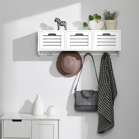Wall Coat Rack Wall Shelf Rack, FHK19-W