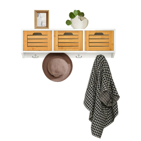 Wall Coat Rack Wall Shelf Rack, FHK19-WN