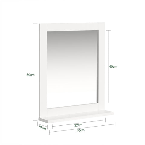 Wall Mounted Bathroom Mirror with Shelf, FRG129-W