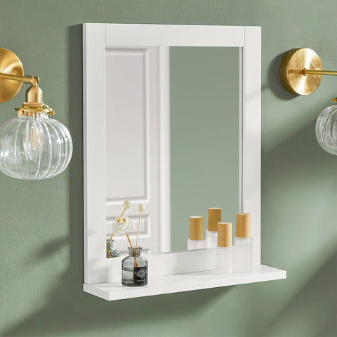 Wall Mounted Bathroom Mirror with Shelf, FRG129-W