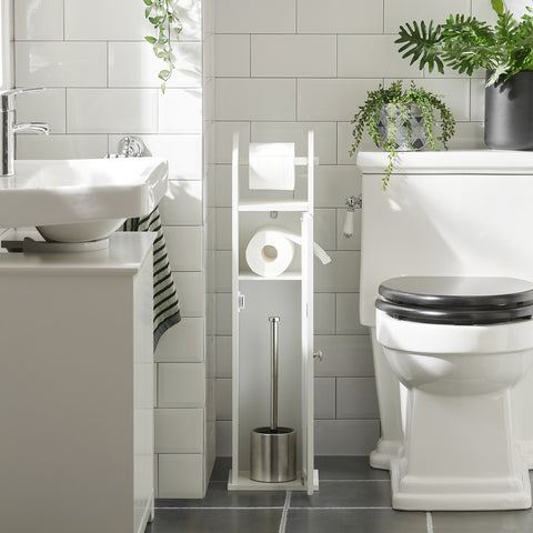 Bathroom Toilet Paper Roll Holder, FRG135-W