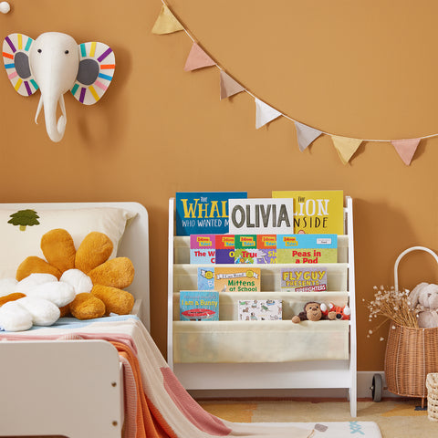 Children Bookcase Book Shelf Storage Rack, FRG225-W