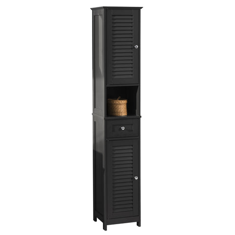 Free Standing Tall Bathroom Storage Cabinet, FRG236-DG