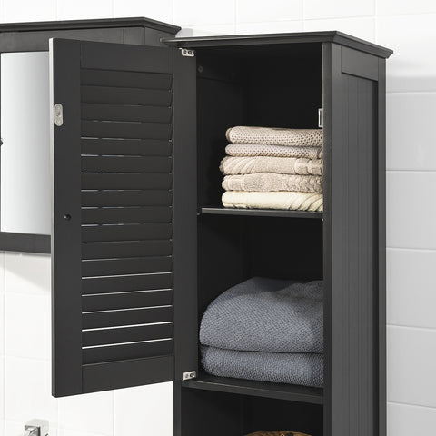 Free Standing Tall Bathroom Storage Cabinet, FRG236-DG