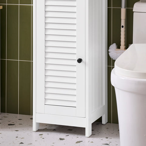 Free Standing Tall Bathroom Storage Cabinet, FRG236-WN