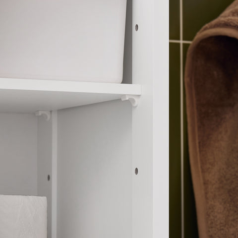 Free Standing Tall Bathroom Storage Cabinet, FRG236-WN