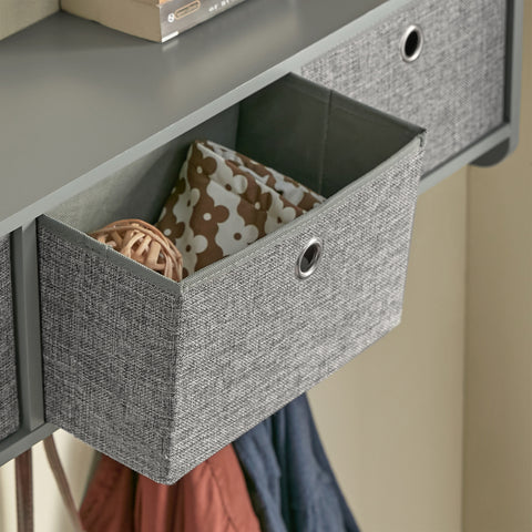 Wall Storage Cabinet with 3 Baskets & Hooks, FRG282-HG