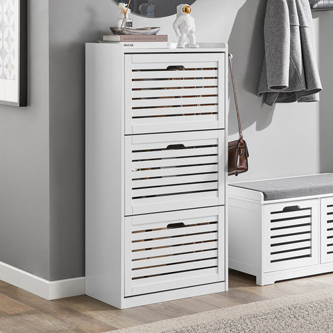 3-Drawers Shoe Cabinet, FSR108-W