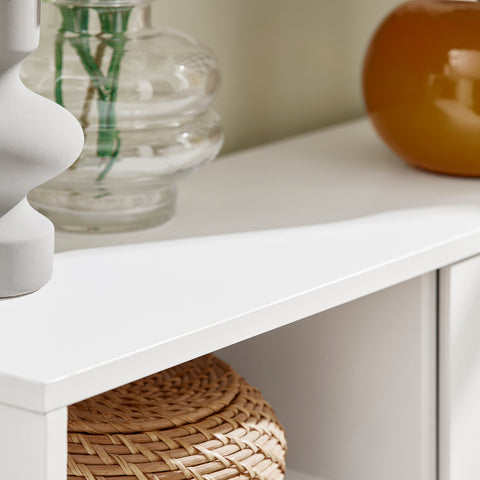 Shoe Cabinet with 2 Flip-Drawers, 2 Cabinets, FSR111-W