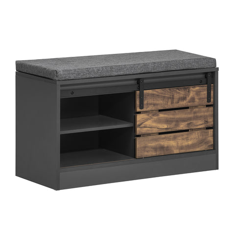 Barn-Door Storage Bench, FSR120-HG