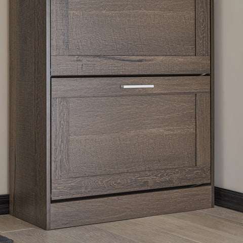 2 Drawers Shoe Cabinet Shoe Storage Organizer, FSR137-BR