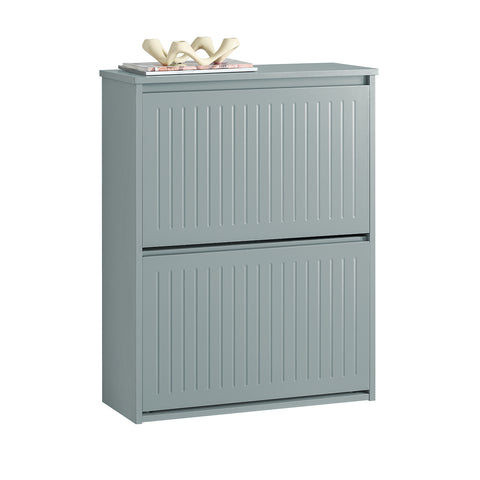 2 Drawers Shoe Cabinet Shoe Storage Organizer, FSR165-K-SCH