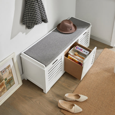 3 Drawers Storage Bench, FSR23-W