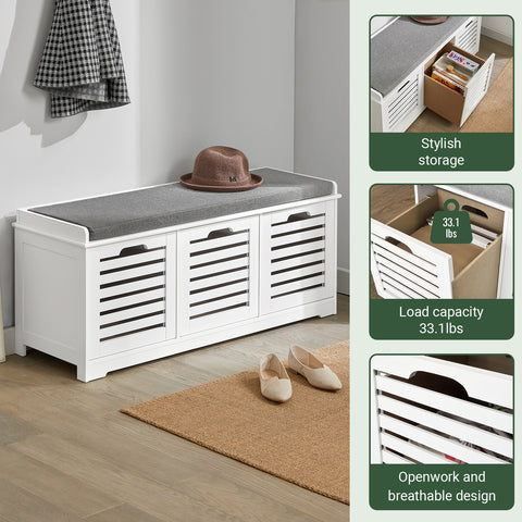 3 Drawers Storage Bench, FSR23-W