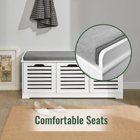 3 Drawers Storage Bench, FSR23-W