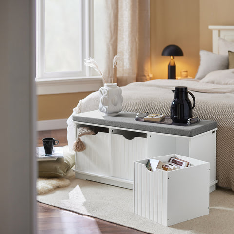 3 Drawers Storage Bench, FSR30-W