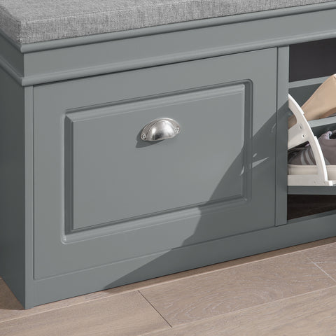 2 Flip-Drawers Shoe Bench, FSR64-HG