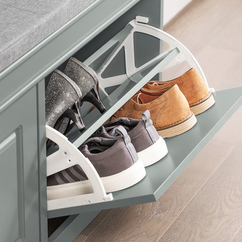 2 Flip-Drawers Shoe Bench, FSR64-HG