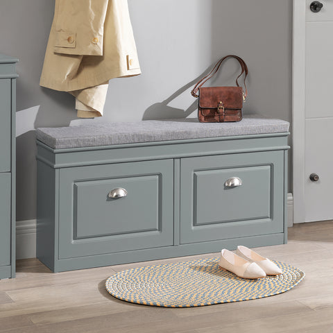 2 Flip-Drawers Shoe Bench, FSR64-HG