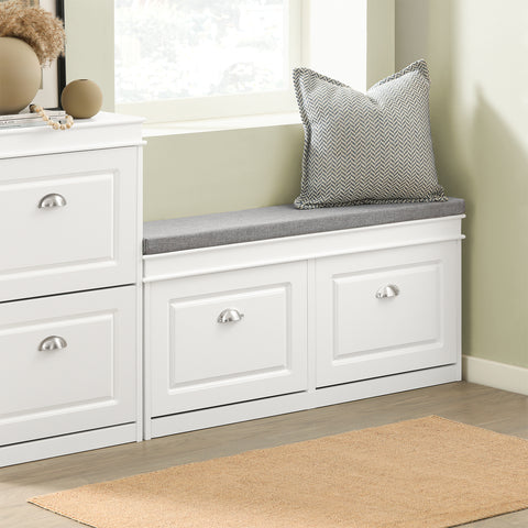 2 Flip-Drawers Shoe Bench, FSR64-W
