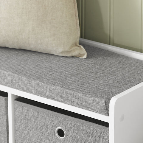 3 Baskets Storage Bench, FSR65-DG