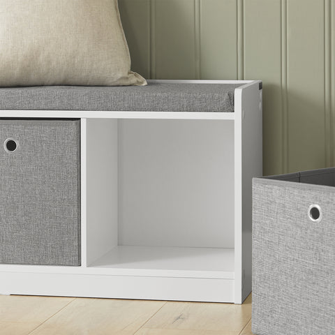 3 Baskets Storage Bench, FSR65-DG