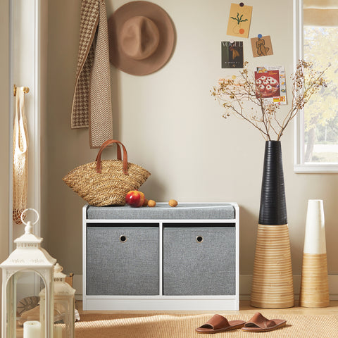 2 Baskets Storage Bench, FSR65-K-DG