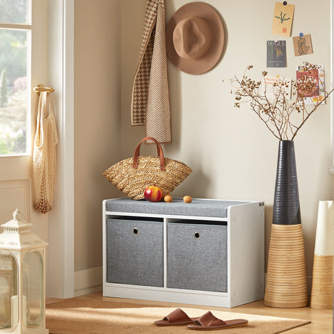 2 Baskets Storage Bench, FSR65-K-DG