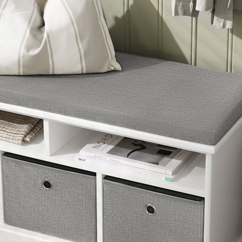 3 Baskets & 2 Shelvs Storage Bench, FSR67-HG