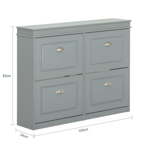 4 Flip Drawers Shoe Cabinet, FSR79-HG