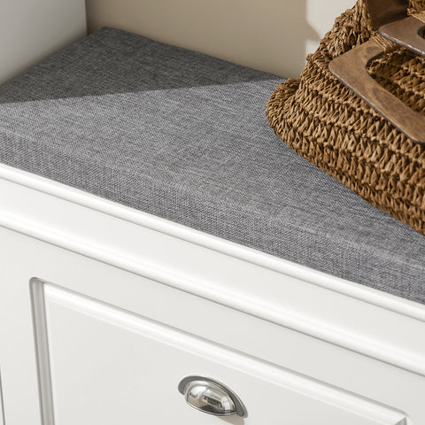 1 Flip-Drawer Shoe Bench, FSR82-K-W