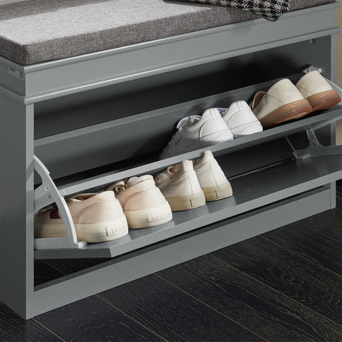 1 Flip-Drawer Shoe Bench, FSR82-K-HG