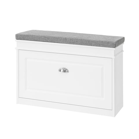 1 Flip-Drawer Shoe Bench, FSR82-L-W