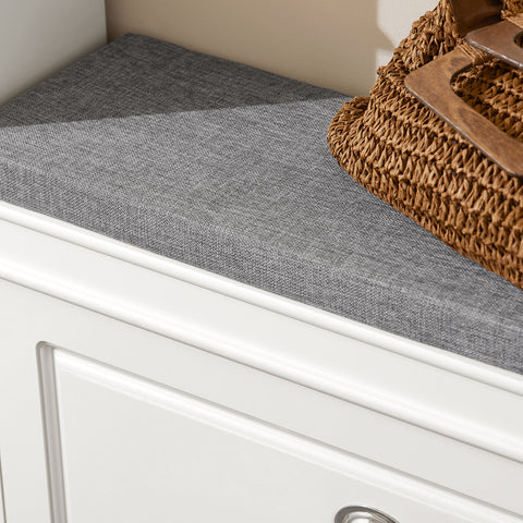 1 Flip-Drawer Shoe Bench, FSR82-L-W